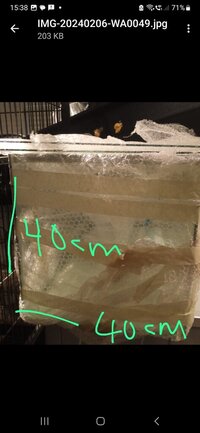 Tank /Aquarium with sliding glass lid for sale